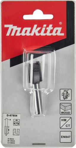 Фреза по дереву MAKITA D-67854 пазовая с 2 режущ. кромками 16x19x8x51x2t - изображение 2