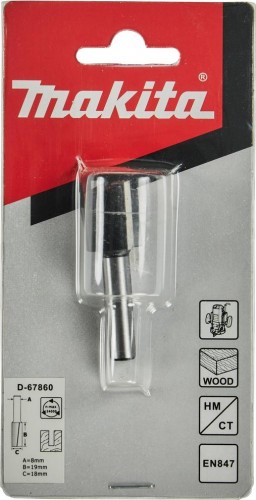 Фреза по дереву MAKITA D-67860 пазовая с 2 режущ. кромками 18x19x8x51x2t - изображение 2