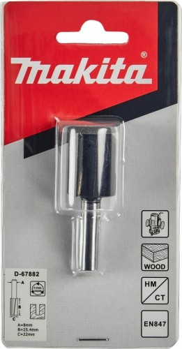 Фреза по дереву MAKITA D-67882 пазовая с 2 режущ. кромками 22x25,4x8x57x2t - изображение 2