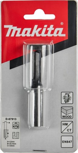 Фреза по дереву MAKITA D-67913 пазовая с 2 режущ. кромками 10x25,4x12x70x2t - изображение 2