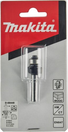 Фреза по дереву MAKITA D-68448 кром. калевочная 2.3r 17,3х8х8х51х2т - изображение 2