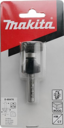 Фреза по дереву MAKITA D-68476 кром. калевочная 4.8r 22,2х12,7х8х55х2т - изображение 2