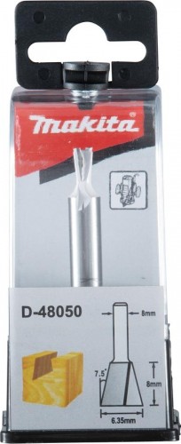 Фреза по дереву MAKITA Ласточкин хвост D-48050 6,35х8x864x2t D-48050 - изображение 2