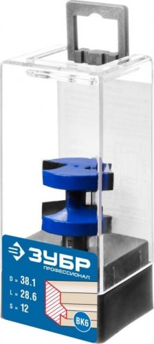 Фреза по дереву наборная №2 ЗУБР ПРОФЕССИОНАЛ 38.1x28,6мм, хвостовик 12мм, 28731-38.1-2 - изображение 2