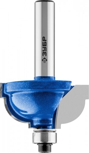 Фреза по дереву ЗУБР ПРОФЕССИОНАЛ 34,9x19мм, радиус 9.5мм, кромочная калевочная №7 28709-34.9