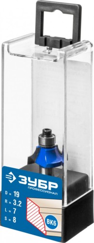 Фреза по дереву ЗУБР ПРОФЕССИОНАЛ 19x7мм, радиус 3,2мм, кромочная калевочная №1 28700-19 - изображение 2