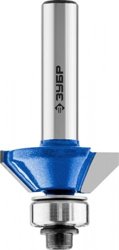 Фреза по дереву ЗУБР ПРОФЕССИОНАЛ 25.4x10мм, кромочная калевочная(фасочная) №9 28711-25.4