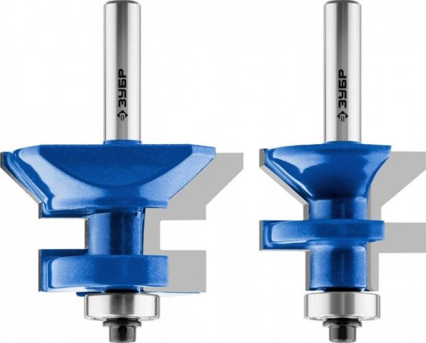 Фреза по дереву ЗУБР ПРОФЕССИОНАЛ 50x30мм, хвостовик 8мм, набор для вагонки 28770-50-H2