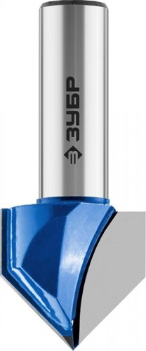 Фреза по дереву ЗУБР ПРОФЕССИОНАЛ 25.4x25мм, угол 90°мм, галтельная v-образная 28752-25.4