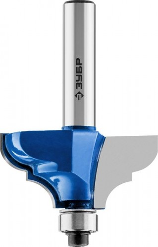 Фреза по дереву ЗУБР ПРОФЕССИОНАЛ 38.1x17,5мм, радиус 6.3мм, кромочная калевочная №3 28704-38.1