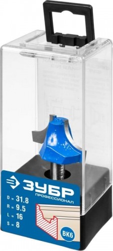 Фреза по дереву ЗУБР ПРОФЕССИОНАЛ 31,8x16мм, радиус 9.5мм, фасонная №1 28740-31.8 - изображение 2