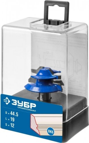 Фреза по дереву ЗУБР ПРОФЕССИОНАЛ 44,5x21мм, кромочная для углового сращивания 28724-44.5 - изображение 2