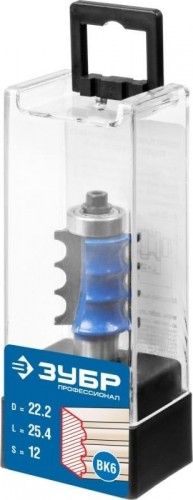 Фреза по дереву ЗУБР ПРОФЕССИОНАЛ 22.2x26мм, радиус 3мм, кромочная фигурная №1 28712-22.2 - изображение 2