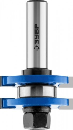 Фреза по дереву ЗУБР ПРОФЕССИОНАЛ 41x19мм, хвостовик 12мм, комбинированная пазо-шипо 28732-41