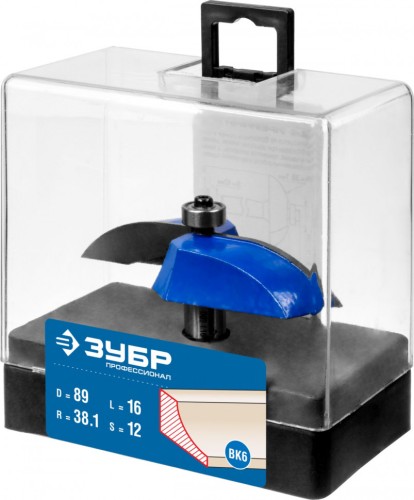 Фреза по дереву ЗУБР ПРОФЕССИОНАЛ 89x16мм, радиус 38.1мм, фигирейная №2 28761-89 - изображение 2