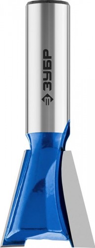 Фреза по дереву ЗУБР ПРОФЕССИОНАЛ 25.4x26мм, угол 14°, фасонная "ласточкин хвост" 28748-25.4