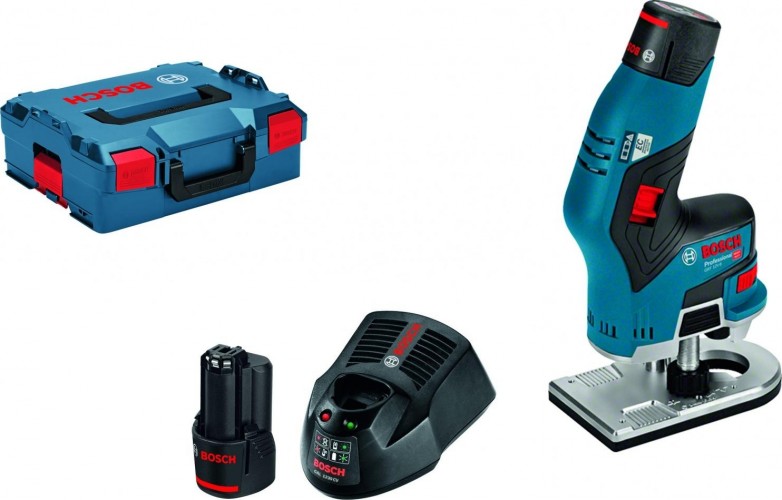 Фрезер аккумуляторный BOSCH GKF 12V-8 06016B0000 2х3,0Ач, кейс L-Boxx - изображение 2