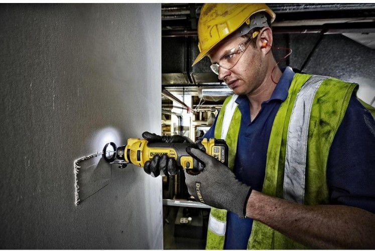 Фрезер аккумуляторный DeWALT DCS 551 N по гипсокартону, без АКБ и ЗУ DCS551N-XJ - изображение 4