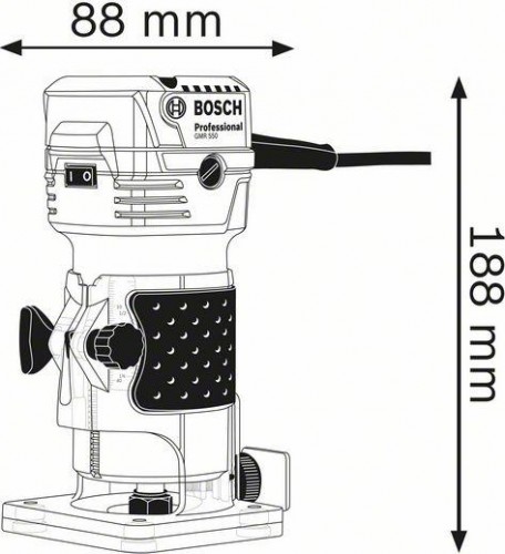 Фрезер сетевой BOSCH GKF 550 06016A0020 - изображение 5