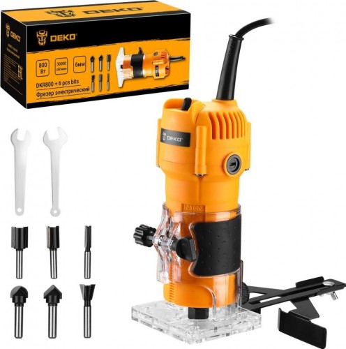 Фрезер сетевой DEKO DKR800 + набор фрез 6 шт 063-4352 - изображение 2