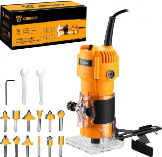 Фрезер сетевой DEKO DKR800 + набор фрез 12 шт 063-4351 - изображение 2