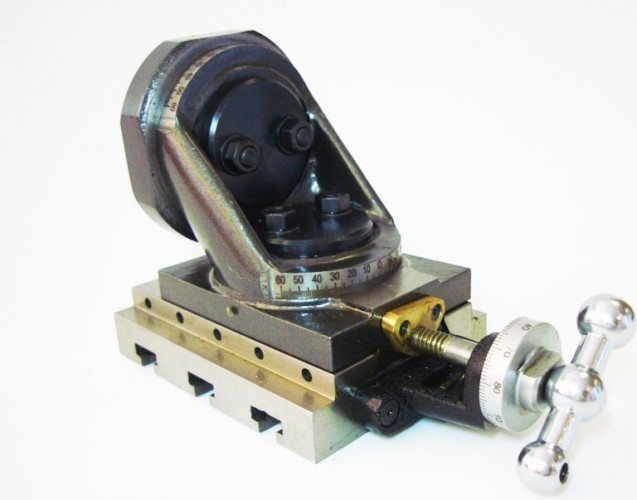 Фрезерное приспособление Visprom 0015 наклонное-поворотное, стол 100х125 мм