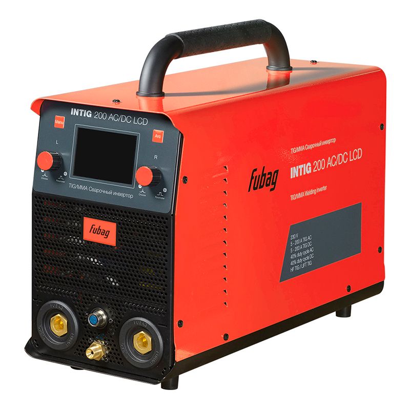 Инвертор сварочный FUBAG INTIG 200 AC/DC Pulse LCD + Горелка FB TIG 26 5P 4m