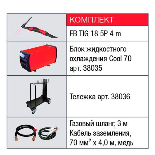 Сварочный полуавтомат Fubag INTIG 400 T AC/DC PULSE + горелка FB TIG 18 5P 4m - изображение 5