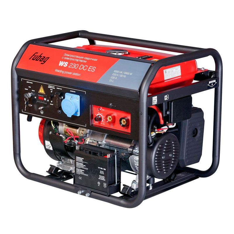 Электростанция сварочная Fubag WS 230 DC ES бензиновая (220В) - изображение 2