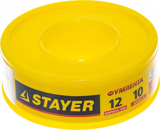 Фум лента STAYER MASTER плотность 0,40 г/см3, 0,075ммх12ммх10м 12360-12-040