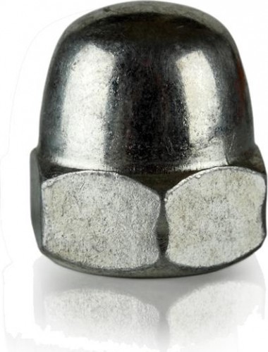 Гайка М 4 DIN1587 колпачковая оцинкованная - изображение 3