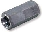 Гайка  М16 х 48 DIN6334 удлиняющая оцинкованная TRT A27000160034007