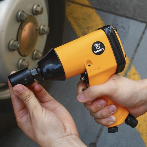 Гайковерт пневматический DEKO DKPT01 SET 3 ударный в чемодане с набором 16 предметов 018-1101 - изображение 4