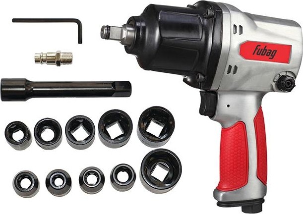 Гайковерт пневматический FUBAG IW900 ударный + набор головок 100195  100195