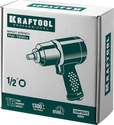 Гайковерт пневматический KRAFTOOL PW-1300c ударный 1/2", 1300 нм 64205 - изображение 5