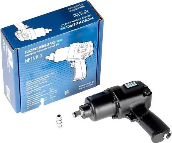 Гайковерт пневматический NORDBERG NP14100 ударный 1/2", 1000нм ЦБ-00009578 - изображение 2