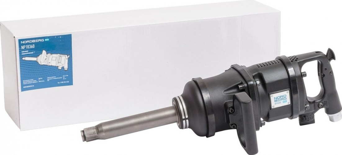Гайковерт пневматический NORDBERG NP18360 ударный 1", 3600 нм NP18360 - изображение 2