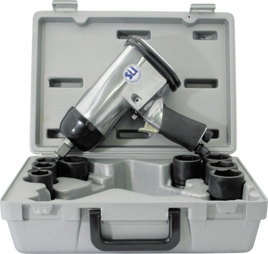 Гайковерт пневматический SUMAKE ST-5561K с набором головок 7342