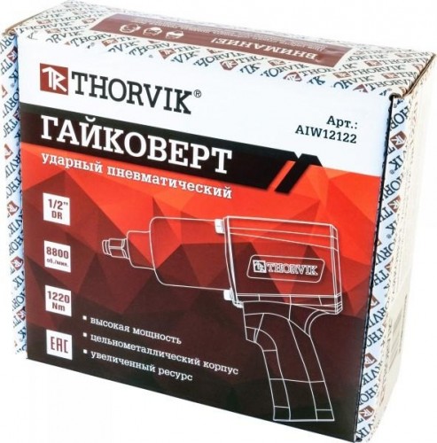 Гайковерт пневматический THORVIK AIW12122 ударный 1/2"dr 8800 об/мин, 1220 nm 053009 - изображение 3