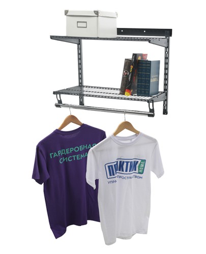 Гардеробная система ПРАКТИК HOME Basic G60S графит S70299913415 - изображение 2