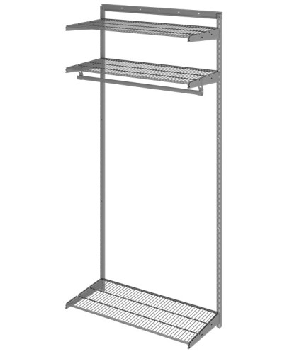 Гардеробная система ПРАКТИК HOME Basic G90 графит S70299914515