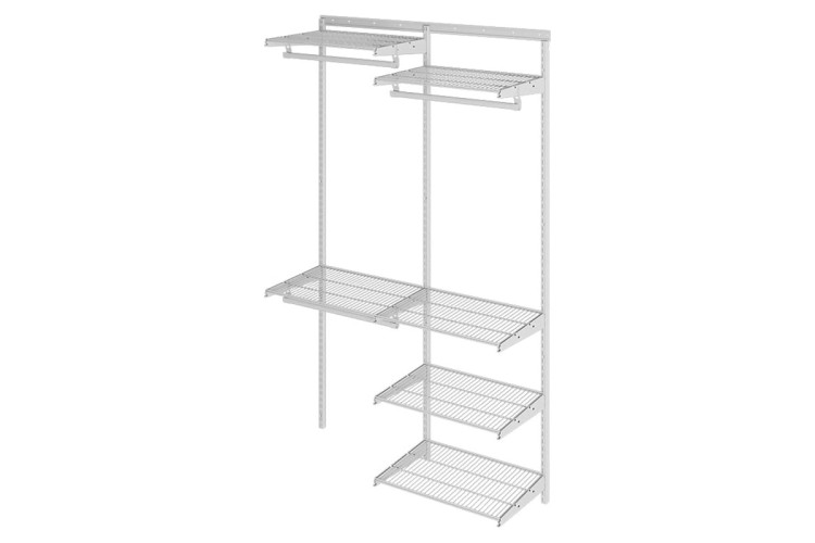 Гардеробная система ПРАКТИК HOME Optima G120 белая S70199916501 - изображение 2