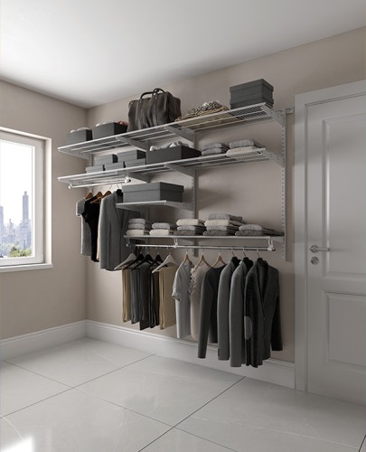 Гардеробная система ПРАКТИК HOME Optima G240 белая S70199919501 - изображение 2