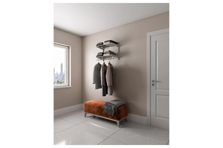 Гардеробная система ПРАКТИК HOME Basic G60 графит S70299913515 - изображение 4