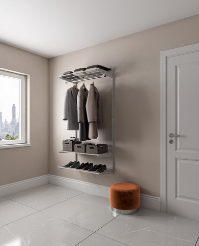 Гардеробная система ПРАКТИК HOME Basic G90 графит S70299914515 - изображение 4