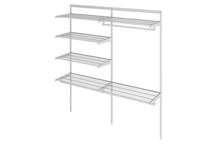 Гардеробная система ПРАКТИК HOME Optima G180 белая S70199918501 - изображение 3