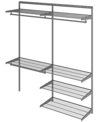 Гардеробная система ПРАКТИК HOME OptimaG180 графит S70299918515