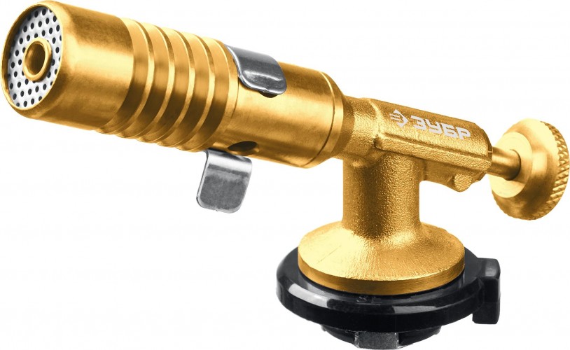 Газовая горелка ЗУБР ГРМ-200 цельнометаллическая, 2-в-1, на баллон с цанговым с 55556