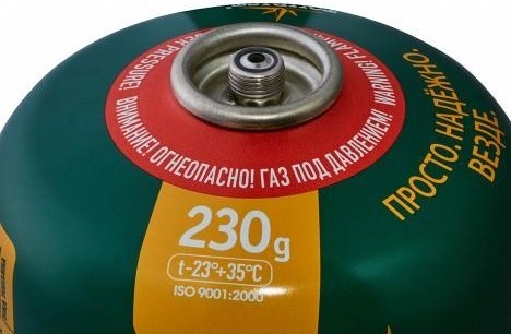 Газовый баллон TOURIST Standart (TBR-230) резьба, одноразовый, туристический, 230 г. (Корея) TBR-230 - изображение 2