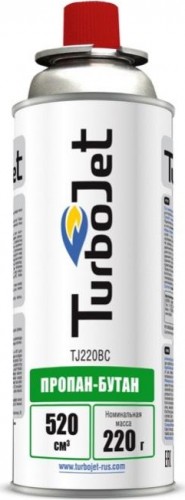 Газовый баллон TurboJet TJ220ВС цанговое соединение однораз. 220 г, 520 мл TJ220BC